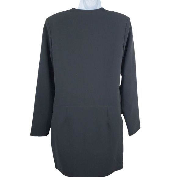 COLORBLOCK WOMENS SIZE MEDIUM LONG SLEEVE BLACK DRESS - Picture 6 of 7